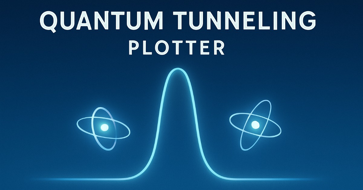 Quantum tunneling plotter artistic background